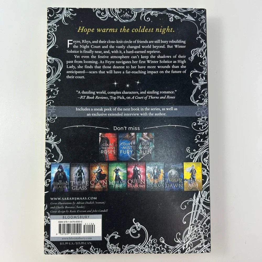 A Court of Frost and Starlight 1st Print Paperback by Sarah J. Maas ACOTAR